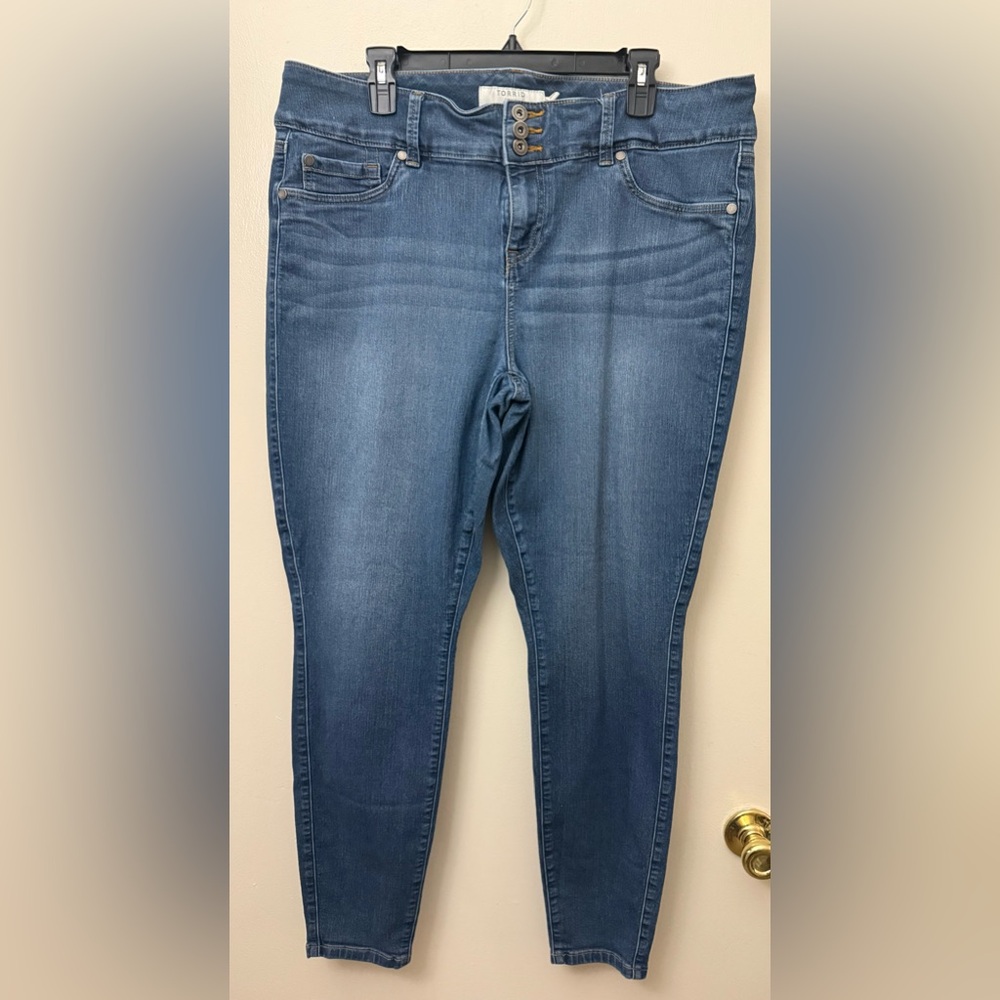 Torrid Blue Skinny Jeans Classic Fit